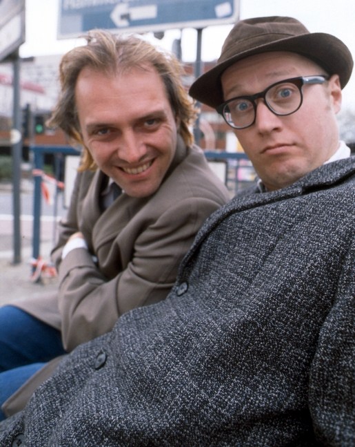 With Rik Mayall in Bottom